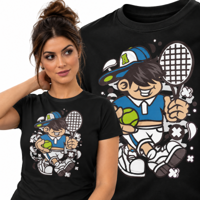 KOSZULKA DAMSKA ANIMOWANA  TENNIS KID